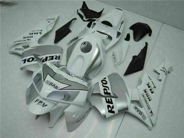 Blanco Kit Completo Carenado Moto Honda CBR 600 RR 2005-2006 Blanco Kit Completo Carenado Moto Honda CBR 600 RR 2005-2006