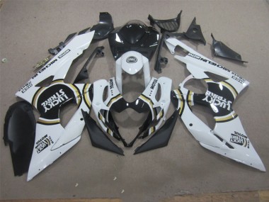 Blanco Lucky Strike Negro Motul Carenado Moto Suzuki GSXR 1000 K5 2005-2006