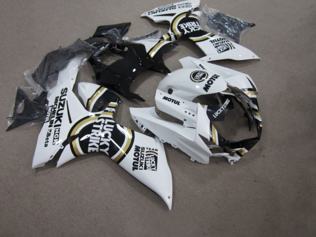Blanco Lucky Strike Negro Motul Carenado Moto Suzuki GSXR 750 K11 2011-2021 Blanco Lucky Strike Negro Motul Carenado Moto Suzuki GSXR 750 K11 2011-2021
