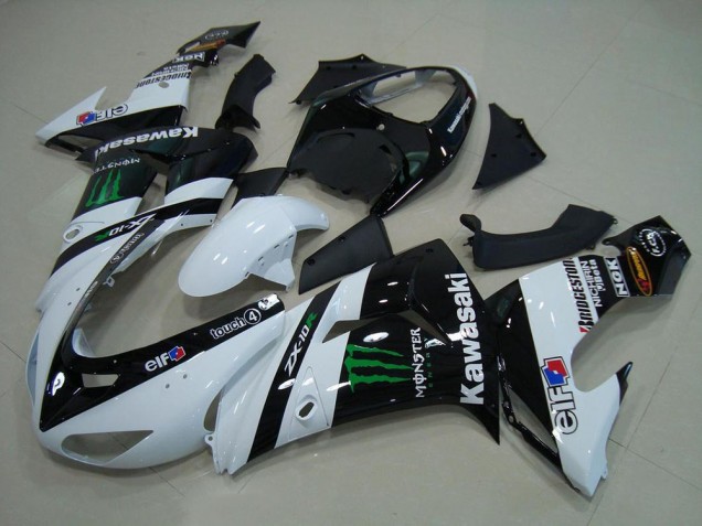 Blanco Monster Carenado Moto Kawasaki ZX10R 2006-2007 Blanco Monster Carenado Moto Kawasaki ZX10R 2006-2007