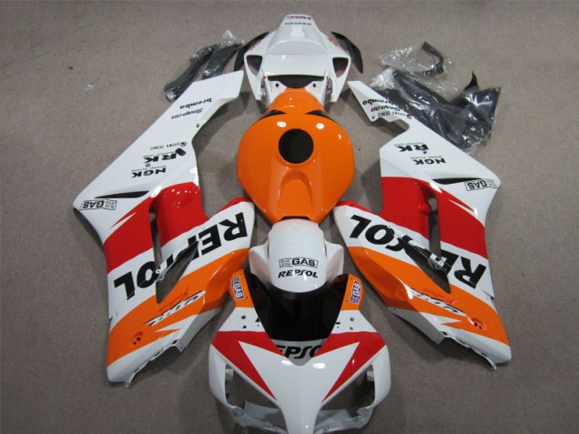Blanco Naranja Repsol Carenado Moto Honda CBR 1000 RR 2004-2005 Blanco Naranja Repsol Carenado Moto Honda CBR 1000 RR 2004-2005
