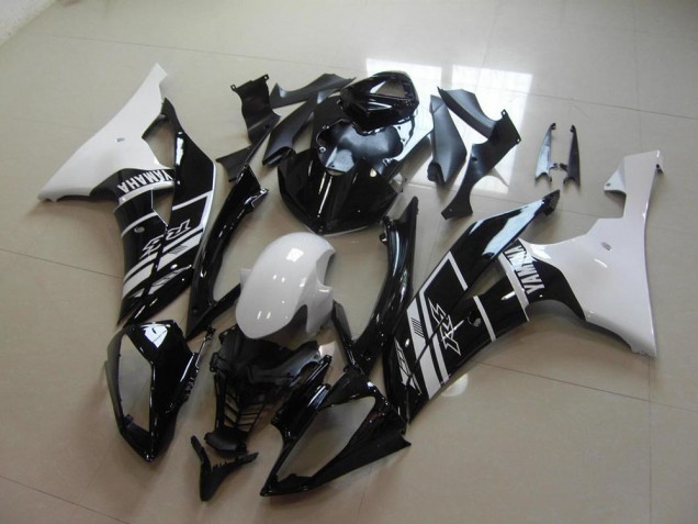 Blanco Negro ABS Carenado Motocicleta Yamaha R6 2008-2016 Blanco Negro ABS Carenado Motocicleta Yamaha R6 2008-2016