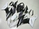 Blanco Negro ABS Moto Plástica Kawasaki ZX6R 2013-2018 Blanco Negro ABS Moto Plástica Kawasaki ZX6R 2013-2018