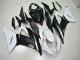 Blanco Negro ABS Moto Plástica Kawasaki ZX6R 2013-2018 Blanco Negro ABS Moto Plástica Kawasaki ZX6R 2013-2018