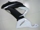 Blanco Negro ABS Moto Plástica Kawasaki ZX6R 2013-2018 Blanco Negro ABS Moto Plástica Kawasaki ZX6R 2013-2018