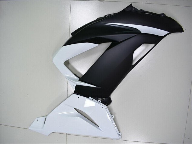 Blanco Negro ABS Moto Plástica Kawasaki ZX6R 2013-2018 Blanco Negro ABS Moto Plástica Kawasaki ZX6R 2013-2018
