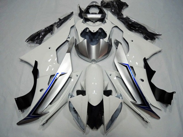 Blanco Negro Azul Carenado Moto Yamaha R6 2008-2016 Blanco Negro Azul Carenado Moto Yamaha R6 2008-2016