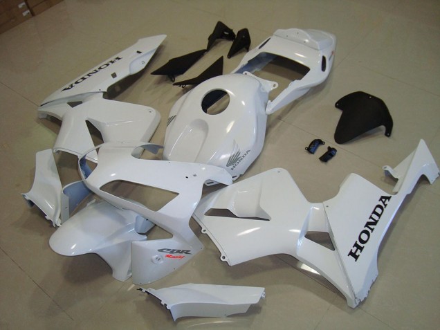 Blanco Negro Calcomanía Carenado Moto Honda CBR 600 RR 2003-2004 Blanco Negro Calcomanía Carenado Moto Honda CBR 600 RR 2003-2004