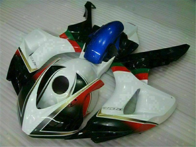 Blanco Negro Carenado Moto Honda CBR 1000 RR 2006-2007 Blanco Negro Carenado Moto Honda CBR 1000 RR 2006-2007