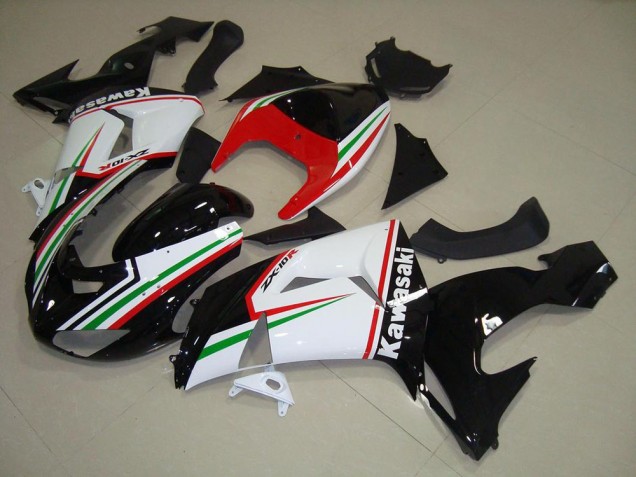 Blanco & Negro Carenado Moto Kawasaki ZX10R 2006-2007 Blanco & Negro Carenado Moto Kawasaki ZX10R 2006-2007