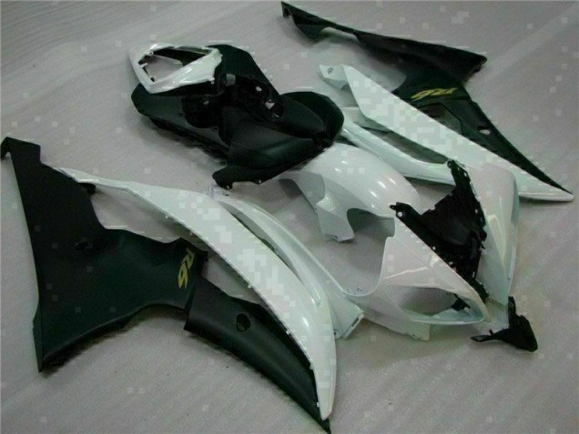 Blanco Negro Carenado Moto & Plástico Yamaha R6 2008-2016 Blanco Negro Carenado Moto & Plástico Yamaha R6 2008-2016