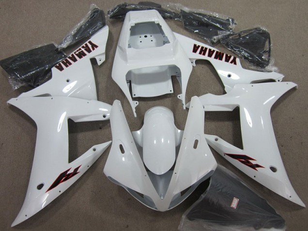 Blanco Negro Carenado Moto Yamaha R1 2002-2003 Blanco Negro Carenado Moto Yamaha R1 2002-2003
