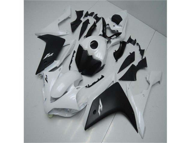 Blanco Negro Carenado Moto Yamaha R1 2007-2008 Blanco Negro Carenado Moto Yamaha R1 2007-2008
