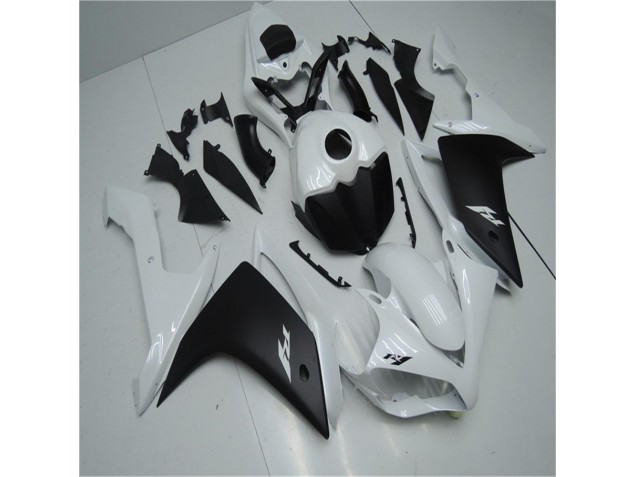 Blanco Negro Carenado Moto Yamaha R1 2007-2008 Blanco Negro Carenado Moto Yamaha R1 2007-2008