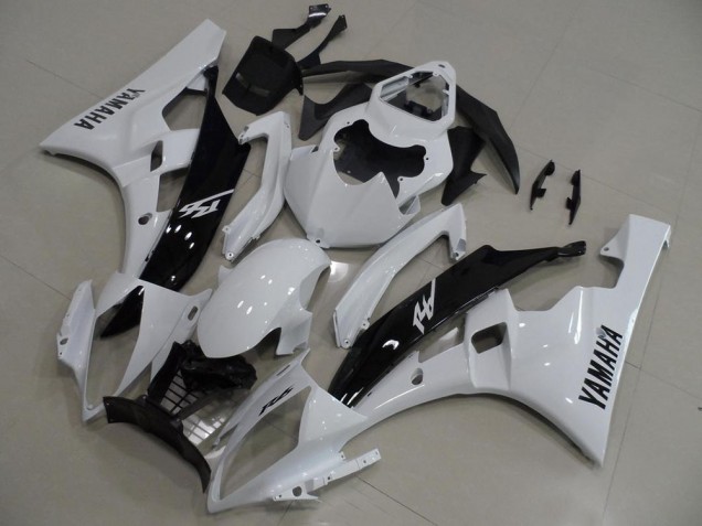 Blanco & Negro Carenado Moto Yamaha R6 2006-2007 Blanco & Negro Carenado Moto Yamaha R6 2006-2007