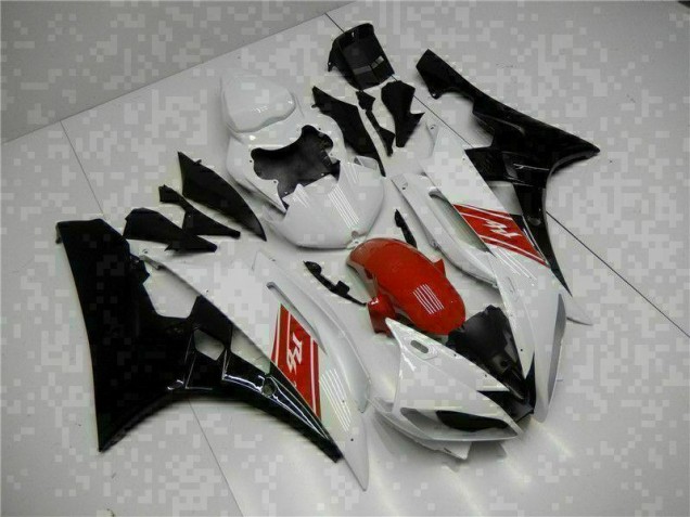 Blanco Negro Kit Carenado ABS Completo Yamaha R6 2006-2007 Blanco Negro Kit Carenado ABS Completo Yamaha R6 2006-2007