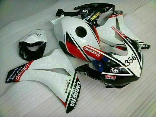 Blanco Negro Kit Carenado Inyección Honda CBR 1000 RR 2008-2011 Blanco Negro Kit Carenado Inyección Honda CBR 1000 RR 2008-2011