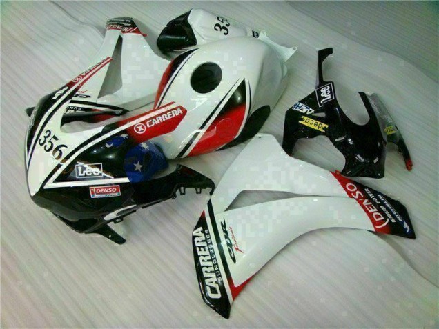 Blanco Negro Kit Carenado Inyección Honda CBR 1000 RR 2008-2011 Blanco Negro Kit Carenado Inyección Honda CBR 1000 RR 2008-2011