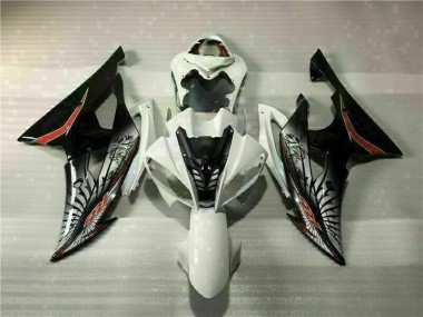 Blanco Negro Kit Carenado Inyección Yamaha R6 2008-2016