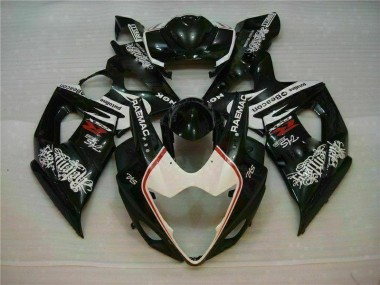 Blanco Negro Kit Carenado Moto Suzuki GSXR 1000 K5 2005-2006