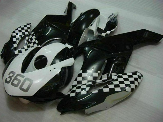 Blanco Negro Kit Completo Carenado Moto Honda CBR 1000 RR 2004-2005 Blanco Negro Kit Completo Carenado Moto Honda CBR 1000 RR 2004-2005