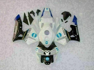 Blanco Negro Kit Completo Carenado Moto Honda CBR 600 RR 2003-2004
