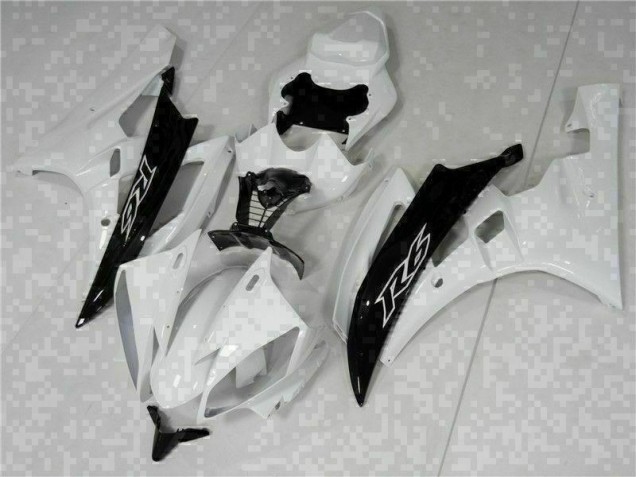 Blanco Negro Kits ABS Carenado Motocicleta Yamaha R6 2006-2007 Blanco Negro Kits ABS Carenado Motocicleta Yamaha R6 2006-2007