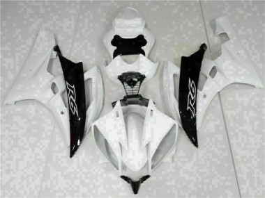 Blanco Negro Kits ABS Carenado Motocicleta Yamaha R6 2006-2007