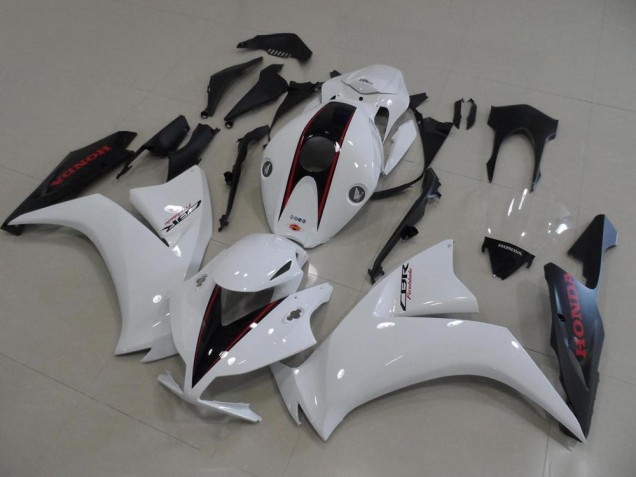 Blanco & Negro Mate Estilo OEM Carenado Moto Honda CBR 1000 RR 2012-2016 Blanco & Negro Mate Estilo OEM Carenado Moto Honda CBR 1000 RR 2012-2016