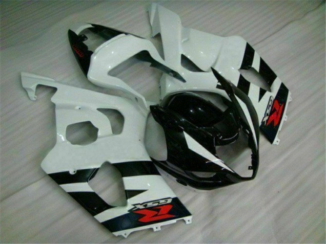 Blanco Negro Moto Plástica Suzuki GSXR 1000 K3 2003-2004