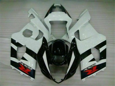 Blanco Negro Moto Plástica Suzuki GSXR 1000 K3 2003-2004