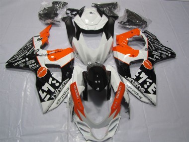 Blanco Negro Naranja Brillante Logic Carenado Moto Suzuki GSXR 1000 K9 2009-2016
