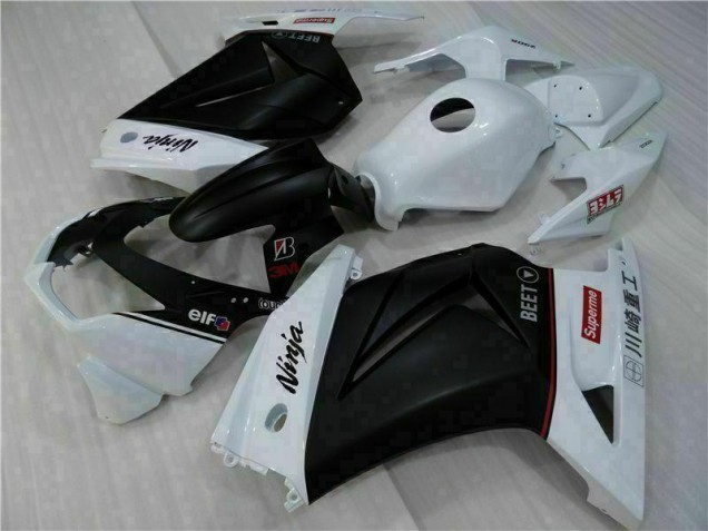 Blanco Negro Ninja Carenado Moto Kawasaki EX250 2008-2012 Blanco Negro Ninja Carenado Moto Kawasaki EX250 2008-2012