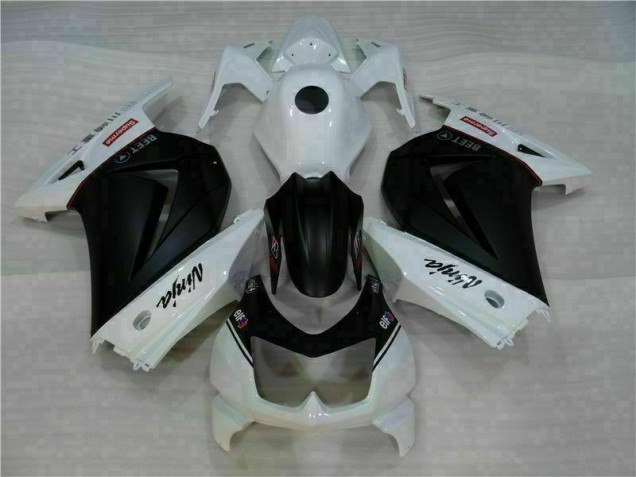 Blanco Negro Ninja Carenado Moto Kawasaki EX250 2008-2012 Blanco Negro Ninja Carenado Moto Kawasaki EX250 2008-2012