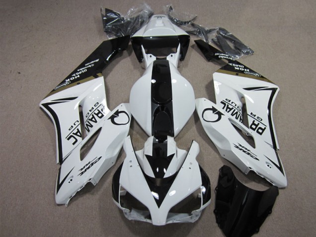 Blanco Negro PRAMAC Carenado Moto Honda CBR 1000 RR 2004-2005 Blanco Negro PRAMAC Carenado Moto Honda CBR 1000 RR 2004-2005