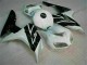 Blanco Negro Plástica Moto Honda CBR 1000 RR 2004-2005 Blanco Negro Plástica Moto Honda CBR 1000 RR 2004-2005