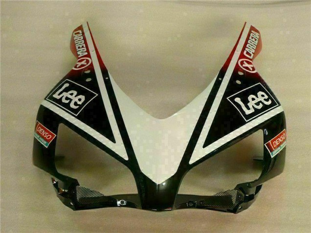 Blanco Negro Plástico Moto Honda CBR 1000 RR 2004-2005 Blanco Negro Plástico Moto Honda CBR 1000 RR 2004-2005