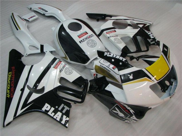 Blanco Negro Playboy Carenado Moto Honda CBR 600 F3 1995-1998 Blanco Negro Playboy Carenado Moto Honda CBR 600 F3 1995-1998