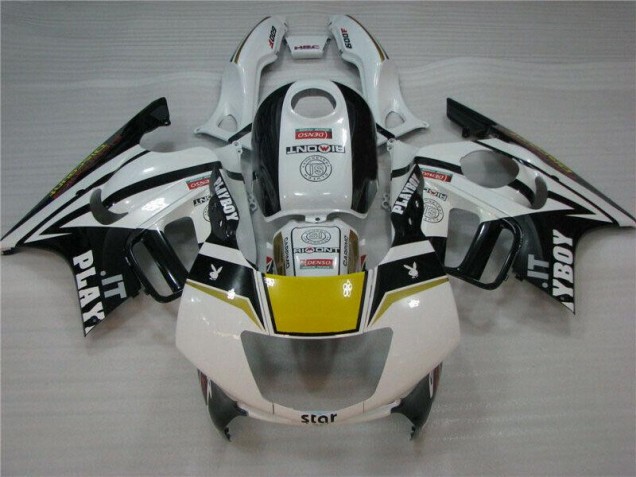 Blanco Negro Playboy Carenado Moto Honda CBR 600 F3 1995-1998 Blanco Negro Playboy Carenado Moto Honda CBR 600 F3 1995-1998