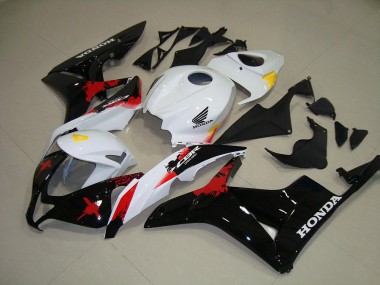 Blanco Negro Rojo ABS Kits Carenado Moto Honda CBR 600 RR 2007-2008