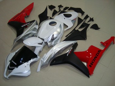 Blanco Negro Rojo ABS Moto Plástica Honda CBR 600 RR 2007-2008
