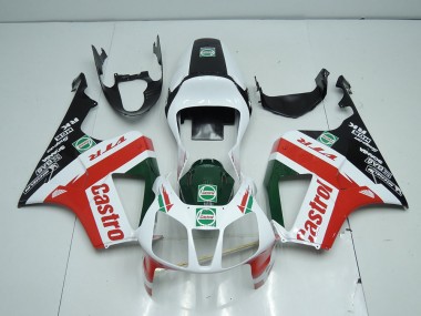 Blanco Negro Rojo Castro Carenado Moto Honda VTR 1000 2000-2006