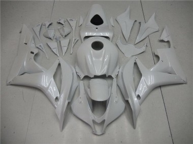 Blanco Perla ABS Carenado Motocicleta Honda CBR 600 RR 2007-2008