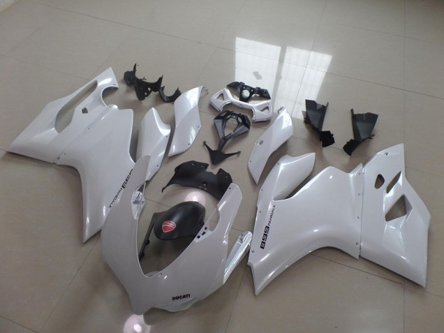 Blanco Perla Carenado Moto Ducati 1199 2011-2014 Blanco Perla Carenado Moto Ducati 1199 2011-2014