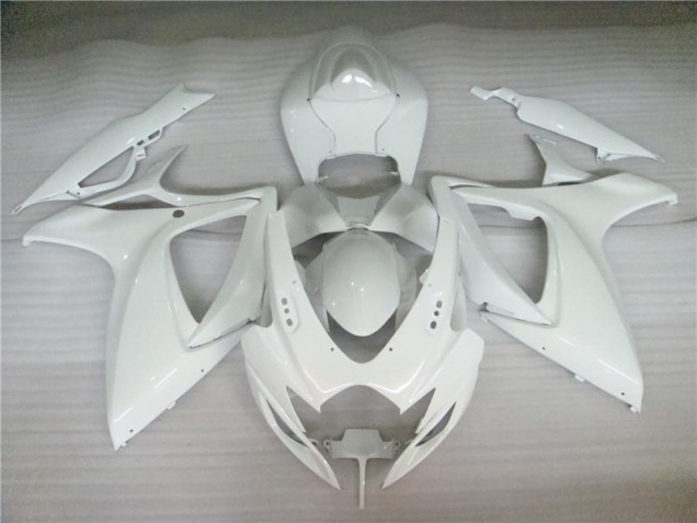 Blanco Perla Carenado Moto Suzuki GSXR 600 / 750 K6 2006-2007 Blanco Perla Carenado Moto Suzuki GSXR 600 / 750 K6 2006-2007