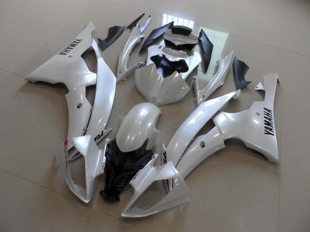 Blanco Perla Estilo OEM Carenado Moto Yamaha R6 2008-2016 Blanco Perla Estilo OEM Carenado Moto Yamaha R6 2008-2016