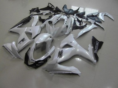 Blanco Perla & Negro Carenado Moto Suzuki GSXR 1000 K9 2009-2016