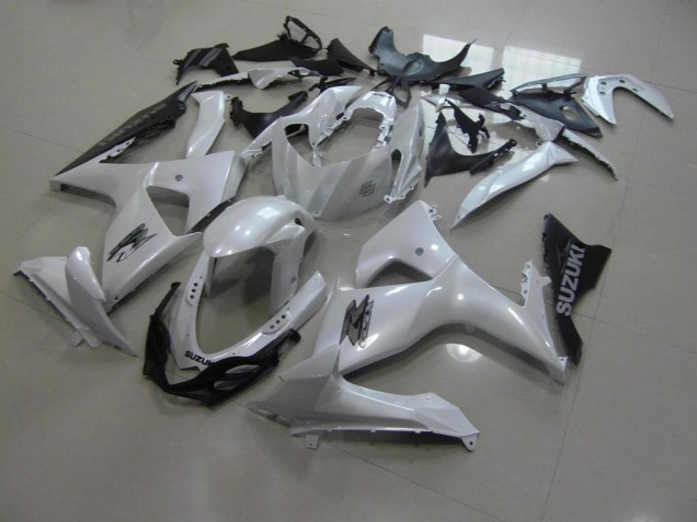 Blanco Perla & Negro Carenado Moto Suzuki GSXR 1000 K9 2009-2016 Blanco Perla & Negro Carenado Moto Suzuki GSXR 1000 K9 2009-2016