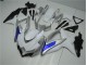 Blanco Plata Azul Carenado Moto Suzuki GSXR 600 / 750 K8 2008-2010 Blanco Plata Azul Carenado Moto Suzuki GSXR 600 / 750 K8 2008-2010