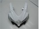 Blanco Plata Azul Carenado Moto Suzuki GSXR 600 / 750 K8 2008-2010 Blanco Plata Azul Carenado Moto Suzuki GSXR 600 / 750 K8 2008-2010